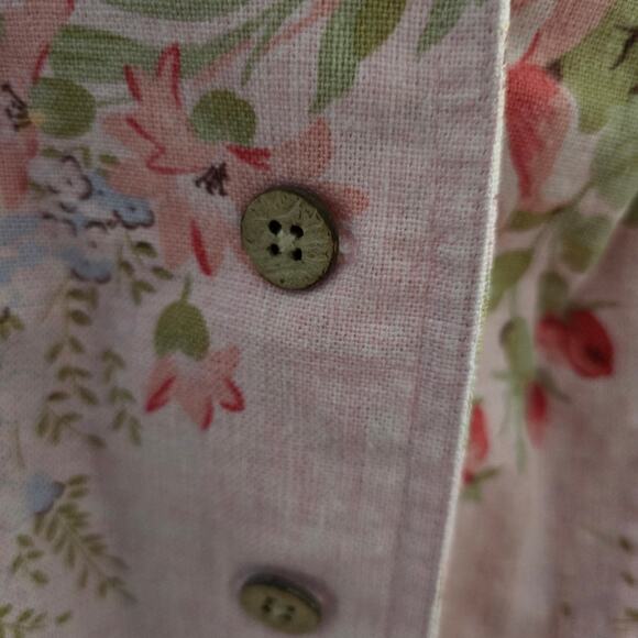 Coldwater Creek Floral Blazer Size PMed – Cottagecore, Linen Blend, Spring Layer - Picture 5 of 7